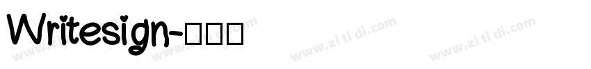 Writesign字体转换