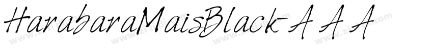 HarabaraMaisBlack字体转换