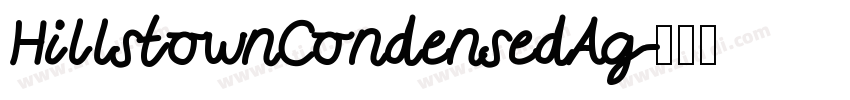 HillstownCondensedAg字体转换