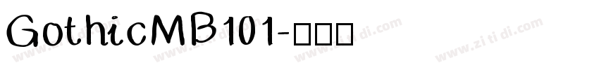 GothicMB101字体转换