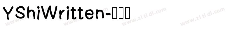 YShiWritten字体转换