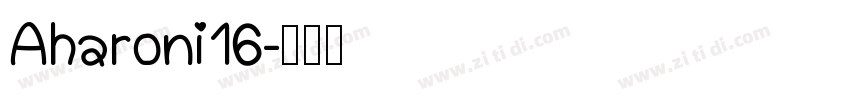 Aharoni16字体转换