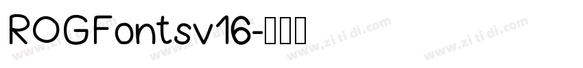 ROGFontsv16字体转换