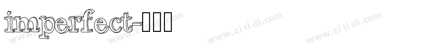 imperfect字体转换