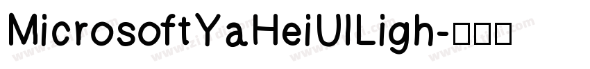 MicrosoftYaHeiUlLigh字体转换