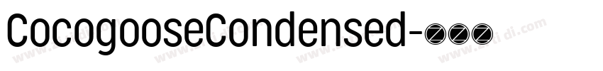 CocogooseCondensed字体转换