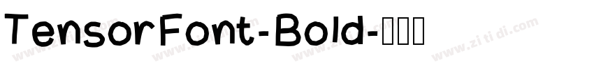 TensorFont-Bold字体转换