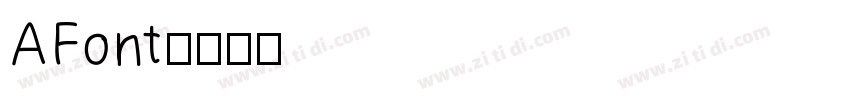 AFont字体转换