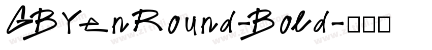 GBYenRound-Bold字体转换