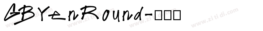 GBYenRound字体转换