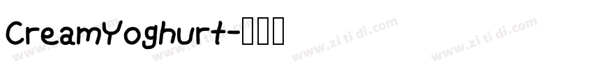 CreamYoghurt字体转换