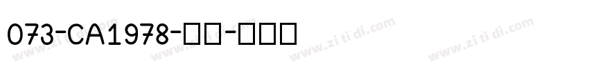 073-CA1978-普通字体转换
