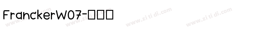 FranckerW07字体转换