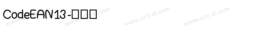 CodeEAN13字体转换