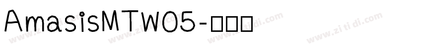 AmasisMTW05字体转换