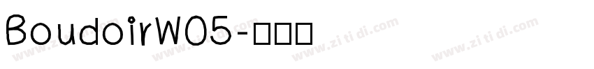 BoudoirW05字体转换