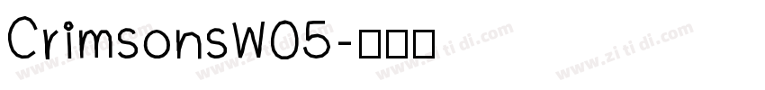 CrimsonsW05字体转换