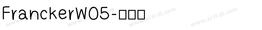 FranckerW05字体转换