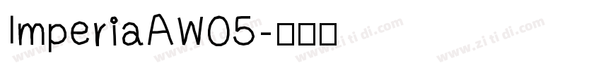 ImperiaAW05字体转换