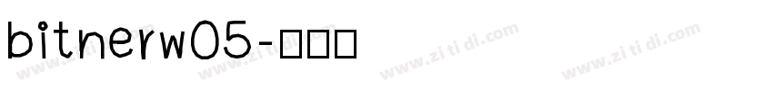 bitnerw05字体转换