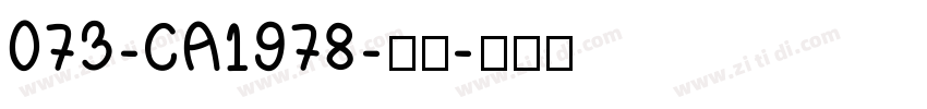 073-CA1978-普通字体转换