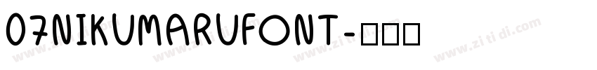 07NIKUMARUFONT字体转换