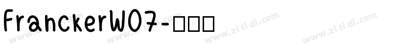 FranckerW07字体转换