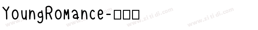 YoungRomance字体转换