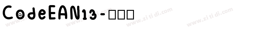 CodeEAN13字体转换