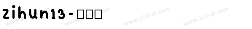 zihun13字体转换