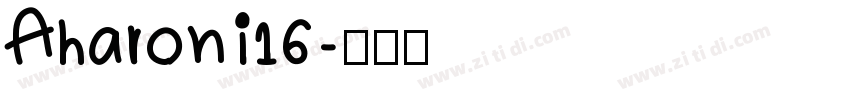 Aharoni16字体转换