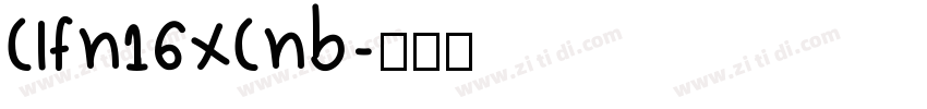 clfn16xcnb字体转换