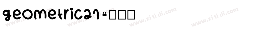 geometric21字体转换