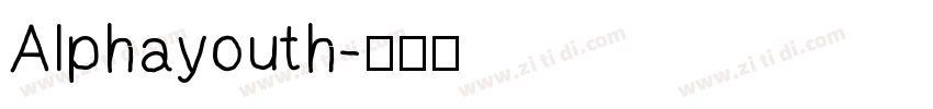 Alphayouth字体转换