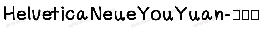 HelveticaNeueYouYuan字体转换