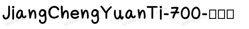 JiangChengYuanTi-700字体转换