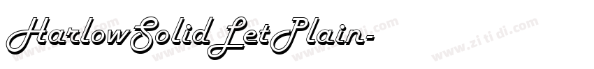 HarlowSolidLetPlain字体转换