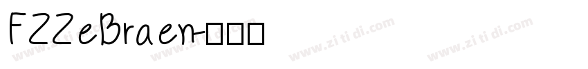FZZeBraen字体转换