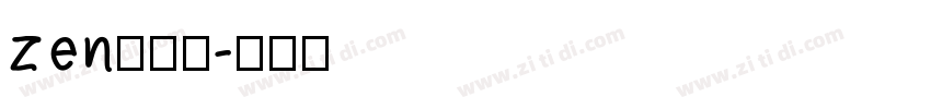 zen角黑体字体转换