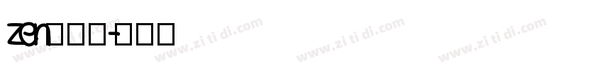 zen角黑体字体转换
