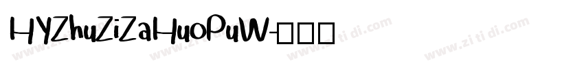 HYZhuZiZaHuoPuW字体转换