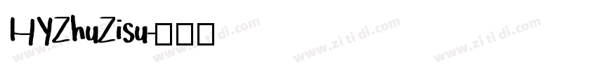 HYZhuZisu字体转换