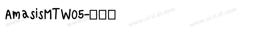 AmasisMTW05字体转换