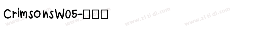 CrimsonsW05字体转换