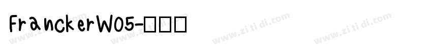 FranckerW05字体转换