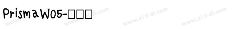 PrismaW05字体转换