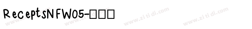 ReceptsNFW05字体转换