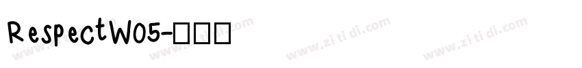 RespectW05字体转换