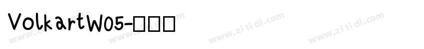 VolkartW05字体转换