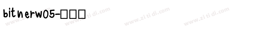 bitnerw05字体转换